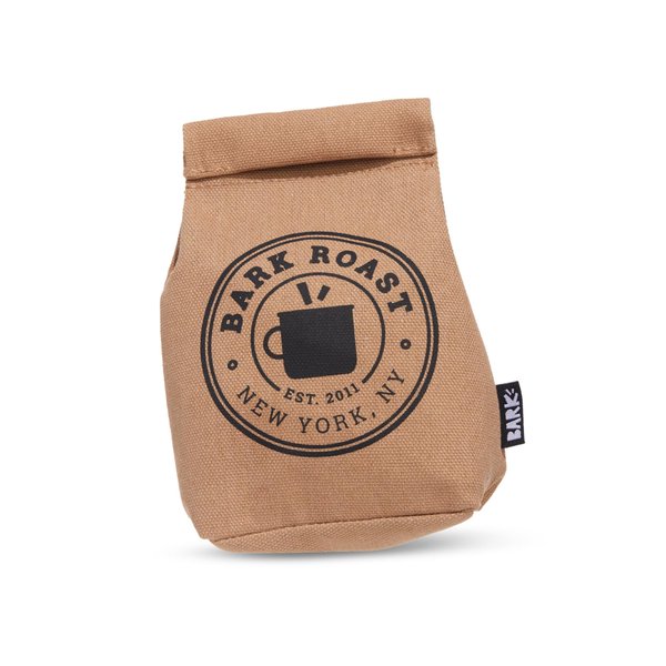 BARK Jutter Pug Coffee Bean Dog Toy for Medium Dogs – Hidden Surprise Toy Inside for Engaged and Excited Playtime Fun