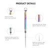 SanThree Titanium Toothpick EDC Tool, Portable Reusable Metal Toothpicks Gifts for Women Men Girlfriend Boyfriend, Multicolor