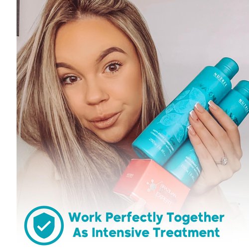 Home Care Anti Frizz After Care Post Treatment Natural Shampoo and Conditioner Set – For Keratin Treated Hair – Prolonged Smooth Effect – Hair Treatment For Soft and Shiny (Anti Frizz, 16.9 fl.oz)