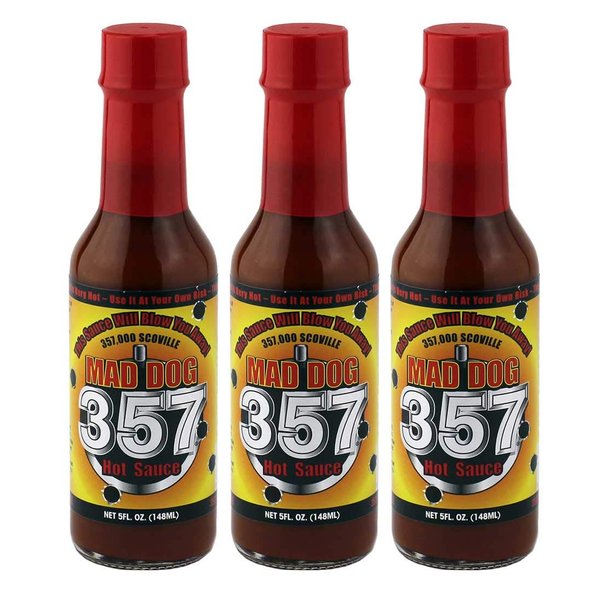 Mad Dog 357 Hot Sauce 5oz, 3 pack