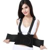 Lumbar Support Belt with Suspenders for Women - Black (Size XL)