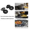 57049 Grates Grommets for Atwood Wedgewood Stove Parts Range Rubber Grommets Grate Foot Replacement RV Stove Top Range Grate Grommet Kit Gas Cooktop Rubber Feet Burner Grate Pad 4 Pcs
