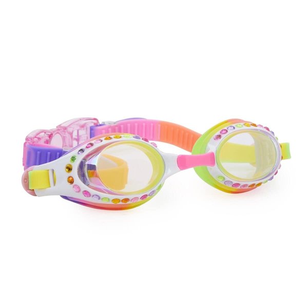 Bling 2O Kids Swimming Goggles - Swim Goggles for Girls - Anti Fog, No Leak, Non Slip, UV Protection with Hard Travel Case - 8+ (Blue Mermaid)