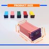 10PCS Mini Block Fuse car Fuse Square Tall Profile Box Shaped Kit 20A 30A 40A 50A 60A for Car, SUV, RV, Caravan, Golf Cart, Truck and Other Vehicles, Tall(2pcs Each)