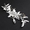 Sliver Leaf Headpiece Bridal Hair Clips Bride Comb Hair Accessories Wedding Tiara Bridal Headpiece