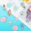 12 Pieces Shell Pearl Starfish Hair Clip Set, Catcan Seashell Hair Clips Starfish Alligator Hair Clips for Women Headwear Styling Tools Hair Accessories (classic style)