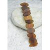 Genuine Surf Tumbled Frosted Brown Sea Glass French Barrette Hair Clip 4" or 100 mm Length - Quantity of 1