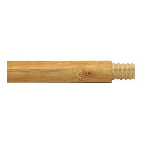 Broom Handle, Wood, Natural, Threaded, 54 (3 Pieces)
