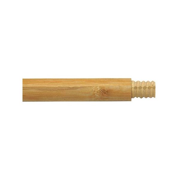 Broom Handle, Wood, Natural, Threaded, 54 (3 Pieces)