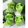 2Pcs Green Hair Bow Clips 5inch Christmas Decorations Women Girls Costume Accessories