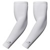 CompressionZ Compression Arm Sleeves for Men & Women UV Protection (White, XL)