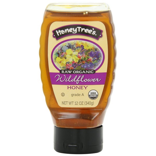 Honey Tree Raw Organic Honey, Wildflower, 12 Ounce