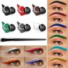 Eyeliner Gel Set,Long Lasting Waterproof Gel Eyeliner,High-Intensity Pigments Smudge-Proof Eye Liner Makeup With 5.51 IN Long Eyeliner Brush Water-Resistant Cream Eyeliner Gel 5G-Black