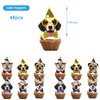 48pcs dog Birthday Party Supplies,Pet Dog Birthday Party Cupcake Toppers for Kids Gift Birthday Party Favors Kid's Birthday Party cake Decoration Supplies (48pcs dog)