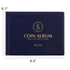 MUDOR Coin Collection Holder Album for Collectors, 240 Pockets Coin Collection Book Supplies (Blue)
