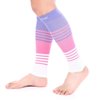 Doc Miller Calf Compression Sleeve Men and Women 20-30 mmHg, Shin Splint Compression Sleeve for Varicose Veins and Maternity 1 Pair ( Pink Violet White, Medium)