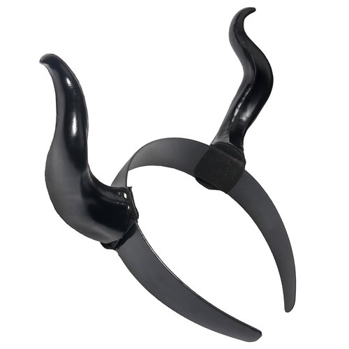 Black Devil Horns Headband Halloween Demon Horns Headband Gothic Devil Ears Hairband Darkness Headpiece Halloween Party Favors Decorations Day of the Dead Hair Accessories for Women Men Girls 1PCS