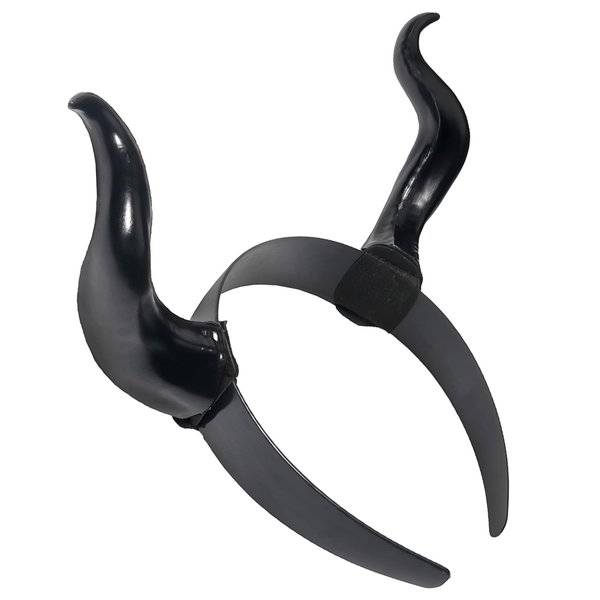 Black Devil Horns Headband Halloween Demon Horns Headband Gothic Devil Ears Hairband Darkness Headpiece Halloween Party Favors Decorations Day of the Dead Hair Accessories for Women Men Girls 1PCS
