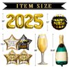 New Years Eve Party Supplies 2024, 10 Pcs Foil Balloon New Years Decorations Set
