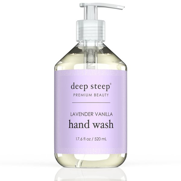 Deep Steep Liquid Hand Wash, 17.6 Ounces (Lavender Vanilla)