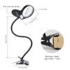 Tom-shine Magnifying Glass Lamp 3X 10X,Stepless Dimmable LED Magnifying Lamp with Dust Cover Metal Clamp,Adjustable LED Magnifier with Light and Stand for Crafts Reading Workbench Close Work