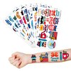 104 PCS Fathers Day Birthday Party Decorations Supplies Favors Best Dad Ever Happy Fathers Day Decor Stickers Temporary Tattoos For Man Gift School Prizes Rewards