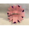Grosgrain Ribbon Hair Bow, Stacked Hair Bow, Flower Hair Bow, Pink and Purple Hair Bow, Kanzashi