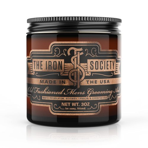 The Iron Society Old Fashioned Men's Grooming Aid Hair Pomade