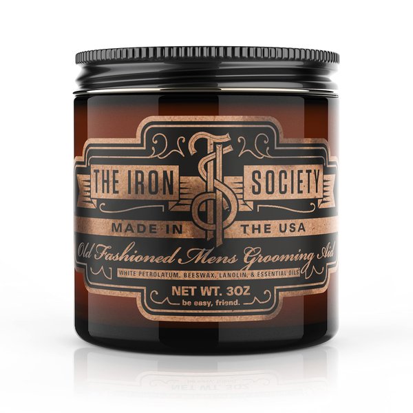 The Iron Society Old Fashioned Men's Grooming Aid Hair Pomade