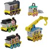 Thomas & Friends Diecast Vehicle Set Construction Crew 5 Push-Along Toy Train Engines for Preschool Kids Ages 3+ Years