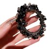 Elegant Bling Boho Crystal Beads Hair Ties Hair Ropes Hair Scrunchies Elastics Ponytail Holders Hair Wrist Ties Bands Scrunchies Hair Accessory for Show Gym Dance Party for Girl Women