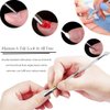 10Pcs Cuticle Pusher Remover and Cutter, Creatiee Double Ended Stainless Steel Cuticle Cleaner Nail Gel Polish Removal, Manicure Pedicure Nail Tools for Fingernails Toenails - Professional & Durable