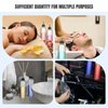 Barydat 12 Pcs Twist Top Applicator Bottle 8 oz Hair Dye Bottle Hair Squeeze Bottle Applicator Hair Oil Container with Ratio Graduated Scale, Black Open Close Nozzle and 2 Funnels for Shampoo Lotion
