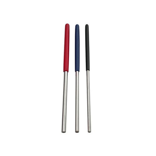 TreeWorks Chimes Triangle Beaters/Strikers, Set of 3 — Made in U.S.A. — Stainless Steel with Variable Weight and Thickness for Different Sounds, Includes Storage Container (TRE03btr)