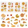 24 Sheets Pizza Temporary Tattoos, Birthday Decorations Pizza Party Favors