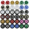 BrickBounty 1/64 Wheels & Tires for 1/64 Toy Cars (10 Sets Packaging), Random Color Rims Tires Set for 1/64 Scale Cars
