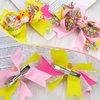 2PCS Bunny Hair Bow Clips Barrettes Cute Rabbit Hair Alligator Clips Yellow Pink Ribbon Hair Bow Hairpin Accessories for Kids Girls Toddlers Teens Easter Party Supplies