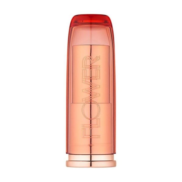FLOWER BEAUTY Perfect Pout Moisturizing Lipstick - Soothes Lips + Hydrates - Creamy Lip Tint + Natural Looking Shine + Buildable Color - Cruelty-Free + Vegan (Blossom)