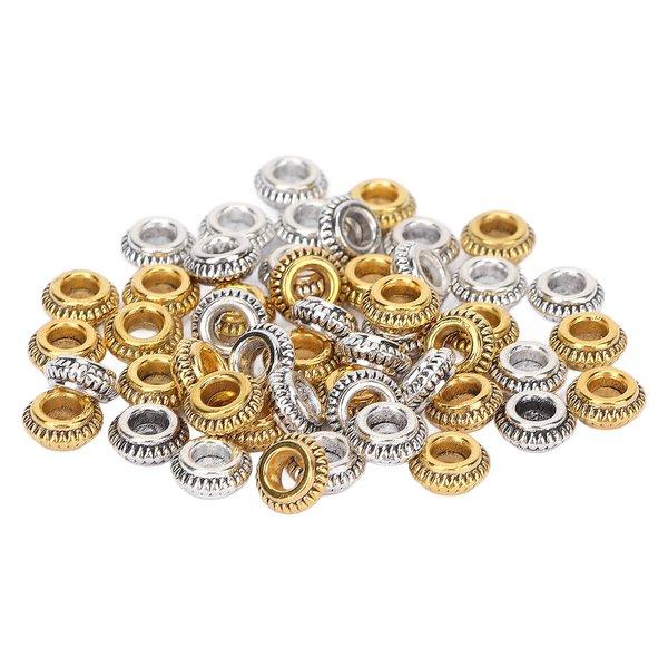 50pcs Dreadlock Loc Decoration Hair Accesories,Hair Loc Wire Wrapped Adornment for Dreadlock, Hair Jewelry for Women Men Braids, Accessories