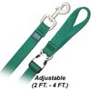 4' Pet Leash w/ Satin Metal Hardware - Medium - Navy Dog Leash