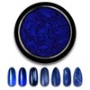 Blue Chrome Nail Powder Mirror Effect Metallic Dust Holographic Glitter Glazed Manicure Decoration Reflective Pigment for DIY Gel Polish Nail Art, Resin Craft, Gifts