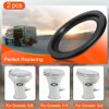 RV Toilet Seal, Flush Ball Seal Gasket Replacement 385311658 for Dometic 300/310/320, High-Grade Rubber, Toilet Seal Parts Solve The Leakage Problem, 2-Pack