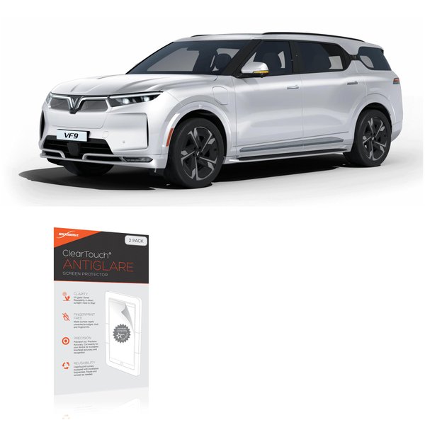 BoxWave Screen Protector Compatible with VinFast 2024 VF9 Display (15.6 in) - ClearTouch Anti-Glare (2-Pack), Anti-Fingerprint Matte Film Skin