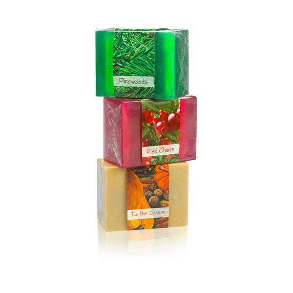 Glycerin Bar Soap Set of 3#3 - Natural, Vegan-Friendly, Hypoallergenic - Moisturizing and Hydrating with 100% Vegetable Glycerin - Sulfate-Free, Paraben-Free, Chemical-Free - 4.5 oz Each