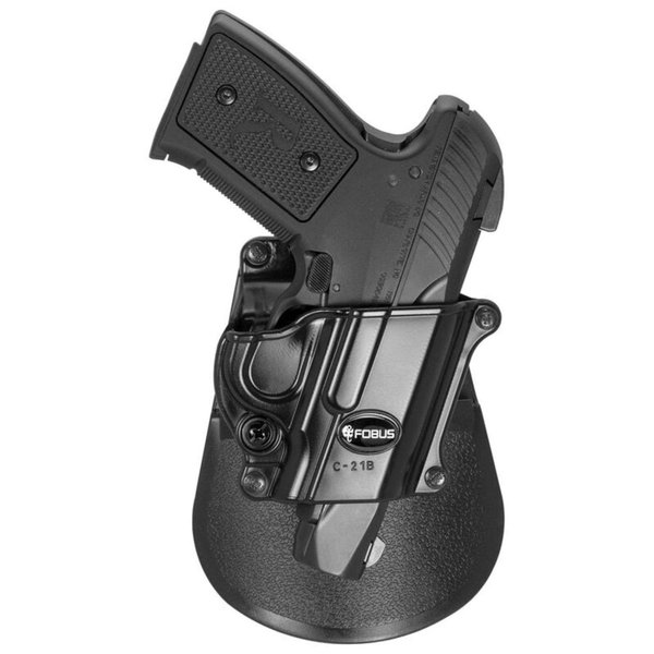 Fobus Compact Holster for 1911 Style guns without rail / Browning High Power / Compact .405, Compact 9mm, Right Hand Paddle, Black, One Size, (IAIC21B)