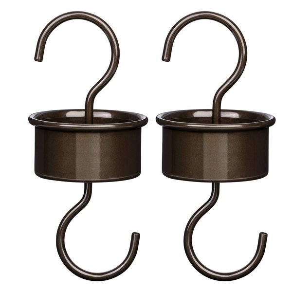 BOLITE 18024 Ant Moats, Hanging Ant Moat Hummingbird Feeders Accessory Hooks, Bronze, 2 Pack