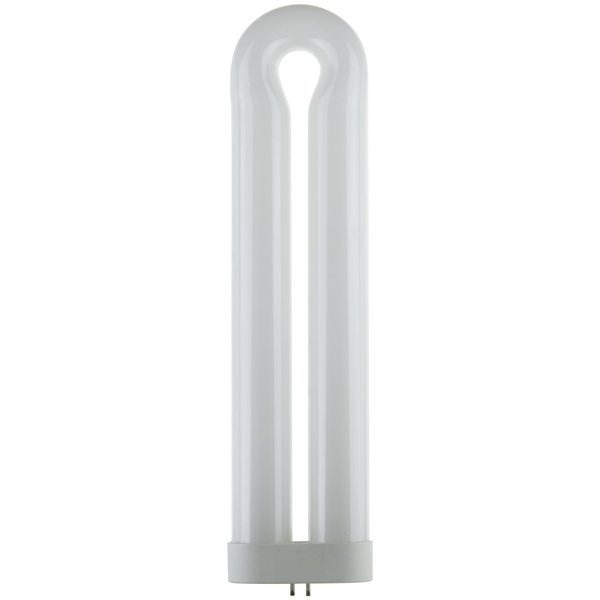 Sunlite 05175-SU T10 Fluorescent U-Shaped Light Bulb, 40 Watts, UV Light, 365nm Color Wavelength, GX10q 4-Pin Base, Plug-In, 5,000 Hour Life Span, Clubs, Restaurants, Party Lights, Blacklight, 1 Count