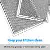 WB06X10309 Microwave Grease Filters Compatible with G.E Microwave Oven Replace Filters WB06X10654 WB06X10359-5 in X 7-5/8 in X 3/32 in （4 PACK）