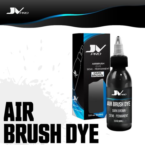 JV PRO Semi-Permanent Dark Brown Enhancement Airbrush Hair Dye for Precise and Artistic Hair Coloring - Versatile and Fade-Resistant Formula Hair Products for Customized and Vibrant Hairstyles
