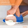 ActFun 6 Pairs (12 Pieces) Felt Metatarsal Pads, 1/5" Thick Reusable Breathable Ball of Foot Cushions, All Day Pain Relief Prevent Calluses Blisters, Foot Arch Support Foot Pads for Women and Men